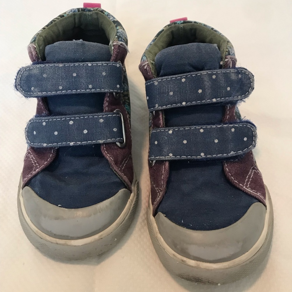 See Kai Run Size 8.5 Girl Fabric High Tops Velcro
